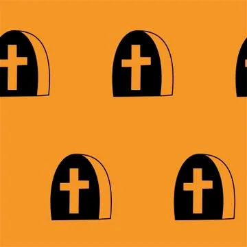 Seamless pattern with halloween pumpkins spider web zombie bat. Can be used f イラスト素材