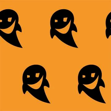 Seamless pattern with halloween pumpkins spider web zombie bat. Can be used f イラスト素材