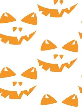 Seamless pattern with halloween pumpkins spider web zombie bat. Can be used f Illustrazione stock