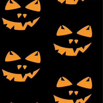 Seamless pattern with halloween pumpkins spider web zombie bat. Can be used f Illustrazione stock