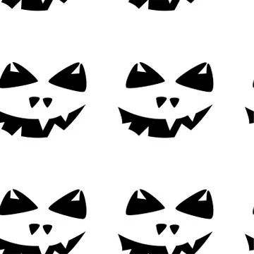 Seamless pattern with halloween pumpkins spider web zombie bat. Can be used f Stock Illustration
