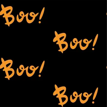 Seamless pattern with halloween pumpkins spider web zombie bat. Can be used f Stock Illustration