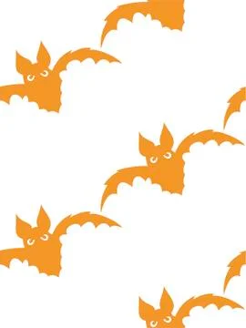 Seamless pattern with halloween pumpkins spider web zombie bat. Can be used f Illustrazione stock