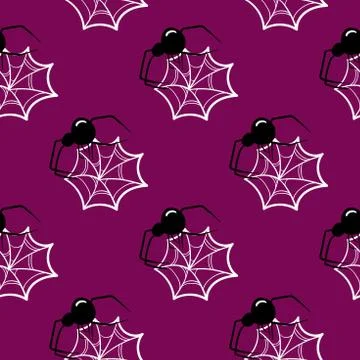 Seamless Pattern Halloween Spider Stock-Illustration