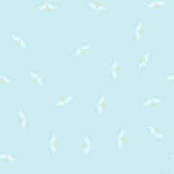 Seamless pattern halo wing angel cartoon vector Stock Illustration