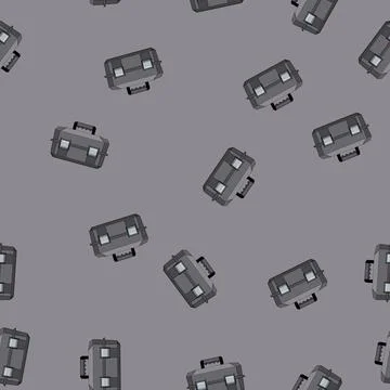 Seamless pattern hammer toolbox repair cartoon vector Stock Illustration