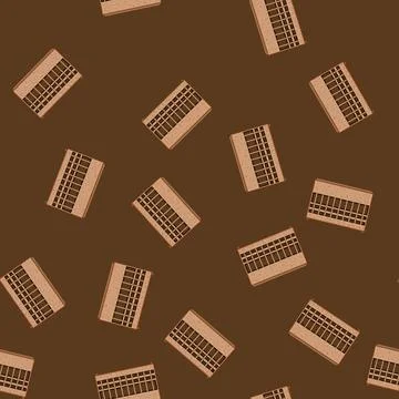 Seamless pattern hamper wicker laundry basket cartoon vector 스톡 일러스트