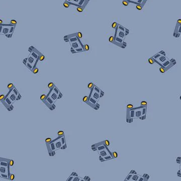 Seamless pattern hand binoculars cartoon vector Stock Illustration