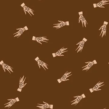 Seamless pattern Hand decorated with traditional cultural henna mehndi design Illustrazione stock