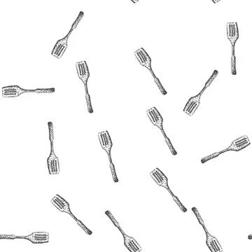Seamless pattern Hand drawing kitchen wooden spatula cooking utensil Stock Illustration