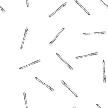 Seamless pattern Hand drawing kitchen wooden spatula cooking utensil Stock Illustration