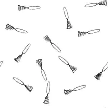 Seamless pattern Hand drawing whisk kitchen utensil preparing food Stock Illustration