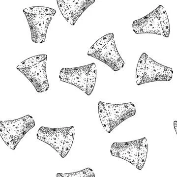 Seamless pattern Hand drawing wine cork stopper illustration Illustrazione stock