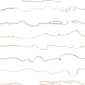 Seamless pattern with hand drawn abstract horizontal lines, doodles Illustrazione stock