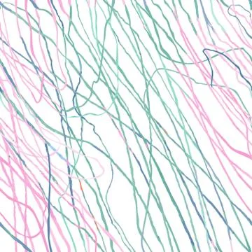 Seamless pattern with hand drawn abstract lines, doodles 스톡 일러스트