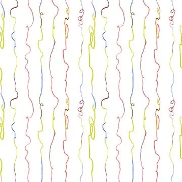Seamless pattern with hand drawn abstract vertical lines, doodles Illustrazione stock