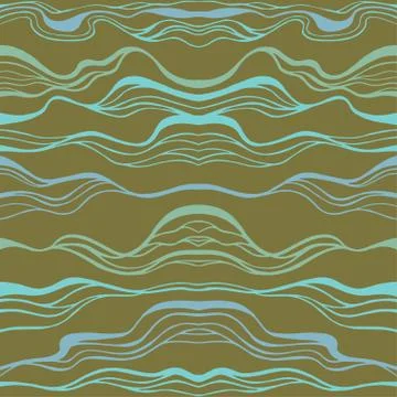 Seamless pattern with hand drawn abstract elements. Stock Illustration