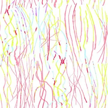 Seamless pattern with hand drawn abstract lines, doodles Illustrazione stock