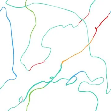 Seamless pattern with hand drawn abstract lines, doodles イラスト素材