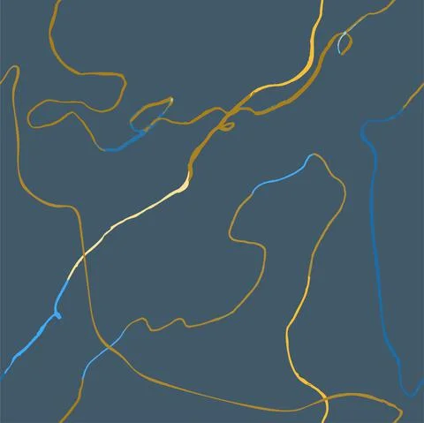 Seamless pattern with hand drawn abstract lines, doodles Illustrazione stock