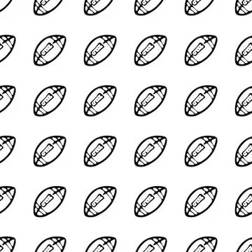 Seamless pattern Hand drawn ball doodle. Sketch Back to school, icon. Decorat 스톡 일러스트