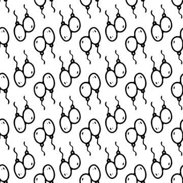 Seamless pattern Hand drawn ballons doodle. Sketch children's toy icon. Decor Stock Illustration