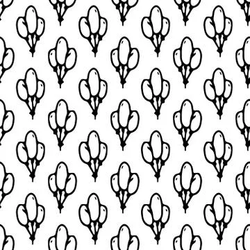 Seamless pattern Hand drawn ballons doodle. Sketch children's toy icon. Decor Illustrazione stock