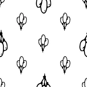Seamless pattern Hand drawn ballons doodle. Sketch children's toy icon. Decor Illustrazione stock