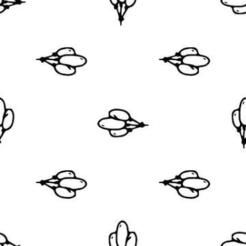 Seamless pattern Hand drawn ballons doodle. Sketch children's toy icon. Decor Illustrazione stock