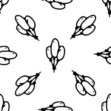 Seamless pattern Hand drawn ballons doodle. Sketch children's toy icon. Decor Illustrazione stock