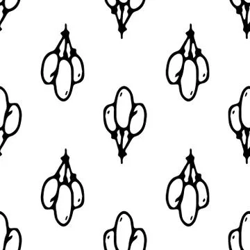 Seamless pattern Hand drawn ballons doodle. Sketch children's toy icon. Decor Illustrazione stock