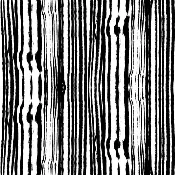 Seamless pattern with hand drawn black vertical stripes. Illustrazione stock