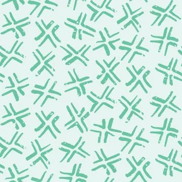 Seamless pattern. Hand drawn broken cross dot shape background. Monochrome Illustrazione stock