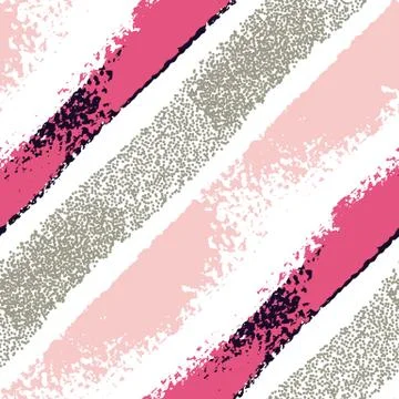 Seamless pattern with hand drawn brush strokes Stock Illustration