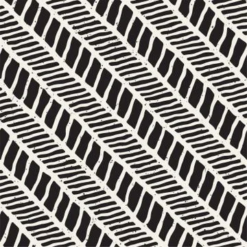 Seamless pattern hand drawn brush strokes. Ink doodle grunge illustration. Ge Stock Illustration