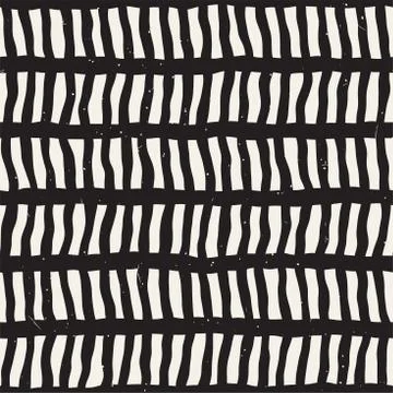 Seamless pattern hand drawn brush strokes. Ink doodle grunge illustration. Ge Stock Illustration