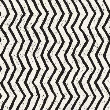 Seamless pattern hand drawn brush strokes. Ink doodle grunge illustration. Ge Stock Illustration