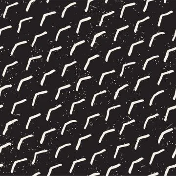 Seamless pattern with hand drawn brush strokes. Ink doodle illustration. Geom Иллюстрация