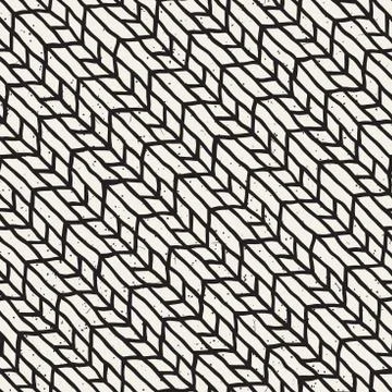 Seamless pattern with hand drawn brush strokes. Ink doodle grunge illustratio Иллюстрация