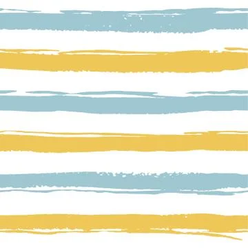 Seamless pattern with hand drawn brush strokes, lines. Stock Illustration