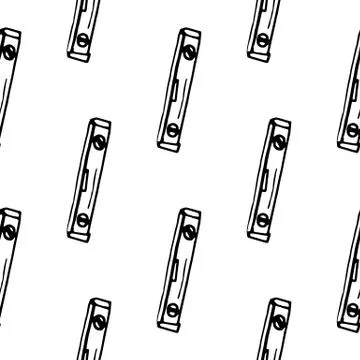 Seamless pattern hand drawn building level doodle. Sketch style icon. Decorat Ilustración de archivo