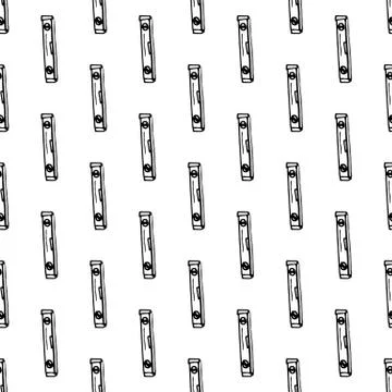 Seamless pattern hand drawn building level doodle. Sketch style icon. Decorat Ilustración de archivo