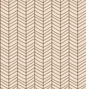 Seamless pattern with hand drawn chevron line grid, vector illustration Stock Illustration