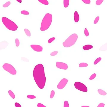 Seamless pattern with hand drawn colorful scattered confetti spots. Stock Illustration