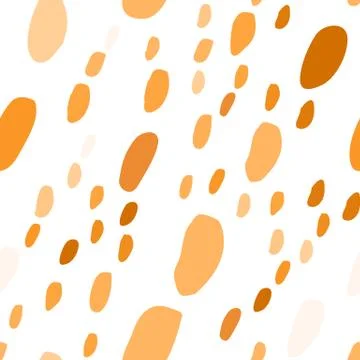 Seamless pattern with hand drawn colorful scattered confetti spots. Stock Illustration