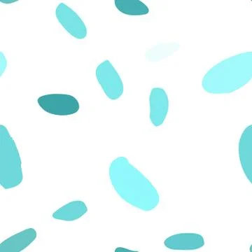 Seamless pattern with hand drawn colorful scattered confetti spots. Stock Illustration