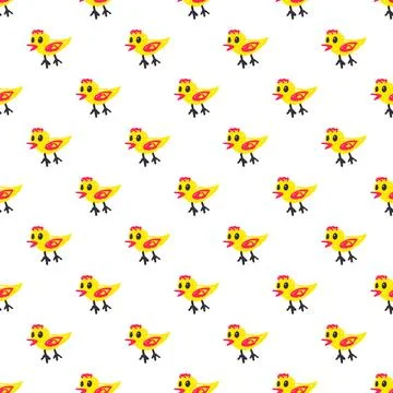 Seamless pattern. Hand drawn crayon texture style Stock Illustration