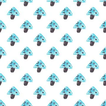 Seamless pattern. Hand drawn crayon texture style Stock Illustration