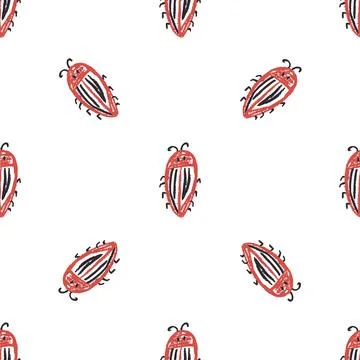 Seamless pattern. Hand drawn crayon texture style Stock Illustration