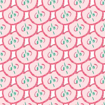 Seamless pattern. Hand drawn crayon texture style Stock Illustration